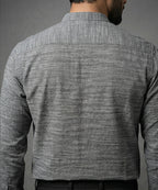 Men's Casual Shirt - Shc-1721 Texture Grey