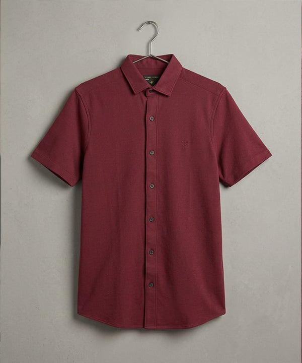 Men's Maroon Casual Half Sleeve Shirt – SHC-2070