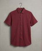 Men's Maroon Casual Half Sleeve Shirt – SHC-2070