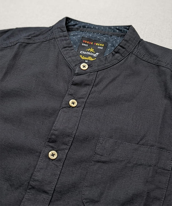 Men's Casual Shirt - Black Shc-1691 (ORG-H)