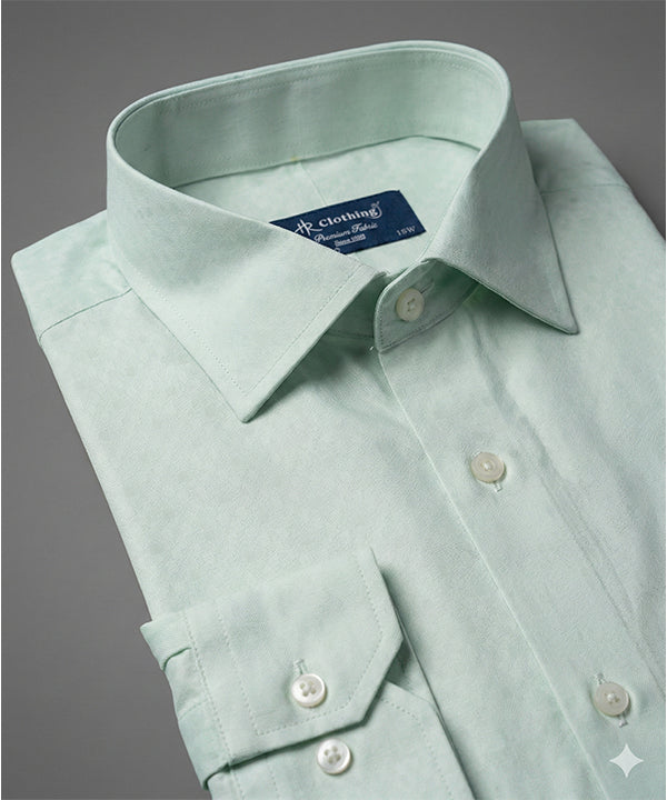 Men's Dress Shirt - Texture Green Dsh-0287