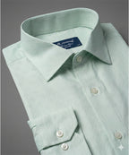 Men's Dress Shirt - Texture Green Dsh-0287