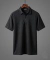 Men's T-Shirt Collar Black Tsh-7020