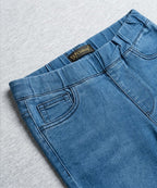 HR Clothing Women's Bell Bottom Denim Jeans-LJP-0084–Blue