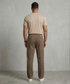 Men’s Smart Baggy Waffle Trouser– LWR-0711 Coffee