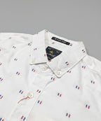 Men's Casual Shirt - Shc-1615 White Dotted