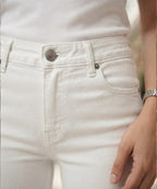 HR Clothing Women's Slim Fit Denim Jeans-LJP-0081–White