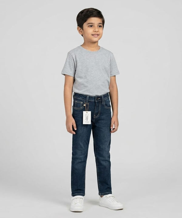 Boys Greenish Stretch Denim Jeans- Bjp-0309