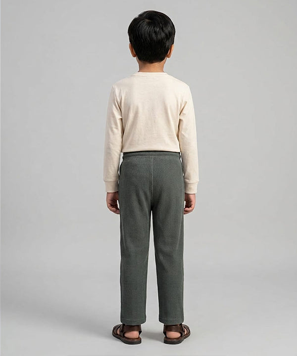 Kids Straight Fit Trouser Blw-0138 - D-Green