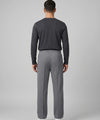 Waffle Knit Elastic Waist Trousers - D grey Lwr-0694
