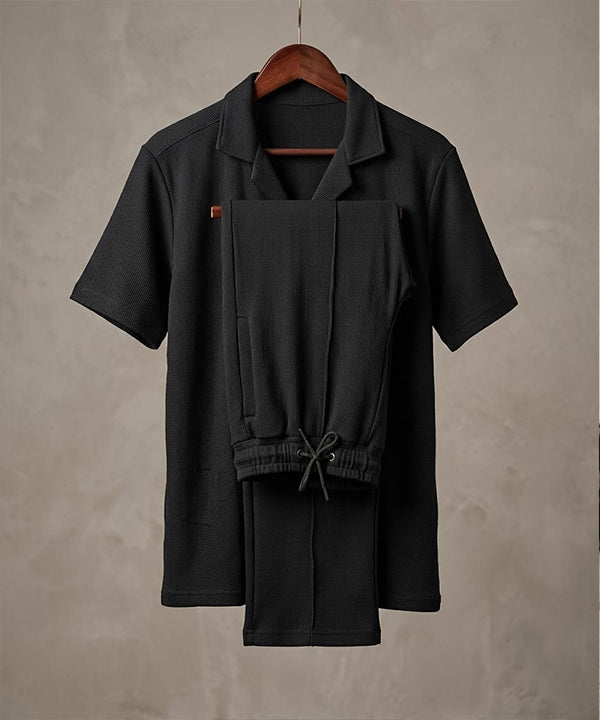 HR clothing Mens Thermal Co-Ord Set 3086/0706 -Black