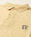 Premium Ribbed Collar Polo T-Shirt Fawn TSH-7162