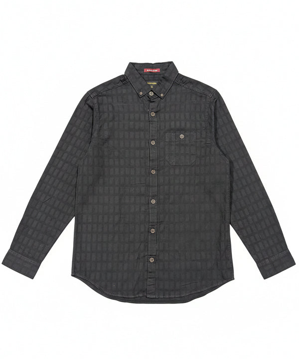 Men's Casual Shirt - Shc-1724 Texture Black