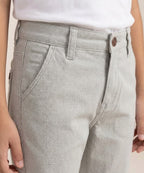Kids Cotton Texture-White Chino Pant - Bcp-0052