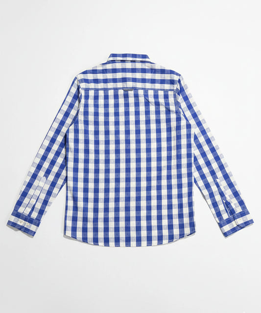Men's Casual Shirt - Shc-1488 Blue Chk A