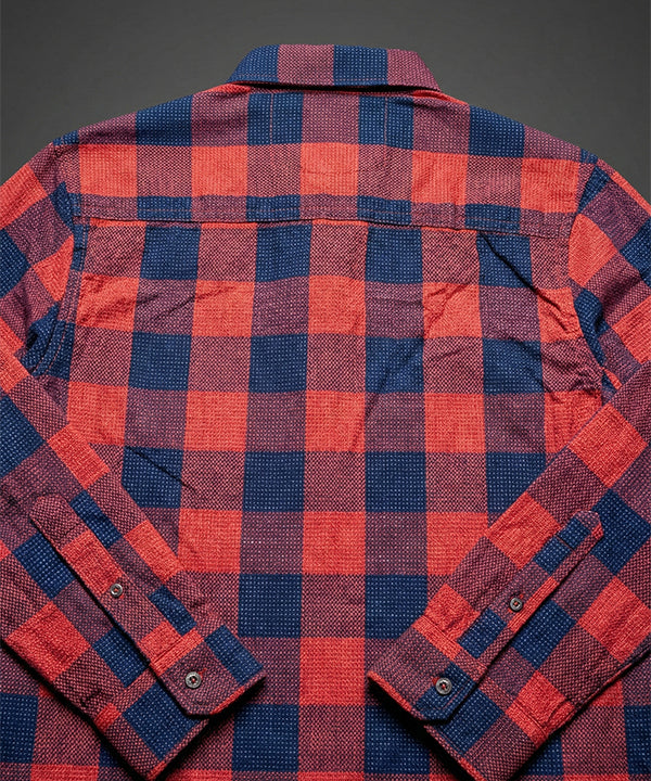 Men's Casual Shirt - Shc-1459 N/Red Chk