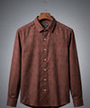 Men's Casual Shirt - Maroon texture- Shc-1971 (ORG)