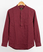 Men's Casual Shirt - Maroon Shc-1590 ORG