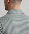Men’s Pinstripe Drawstring Co-Ord Suit– Relaxed Fit- Green Stripe