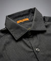 Men's Casual Shirt - Black Stripe Shc-1972 Strech Fabric (ORG)