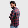 HR Clothing Men's Casual Checkered Shirt - Multi