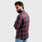 Men's Casual Checkered Shirt - Multi Shc-1980 (ORG)