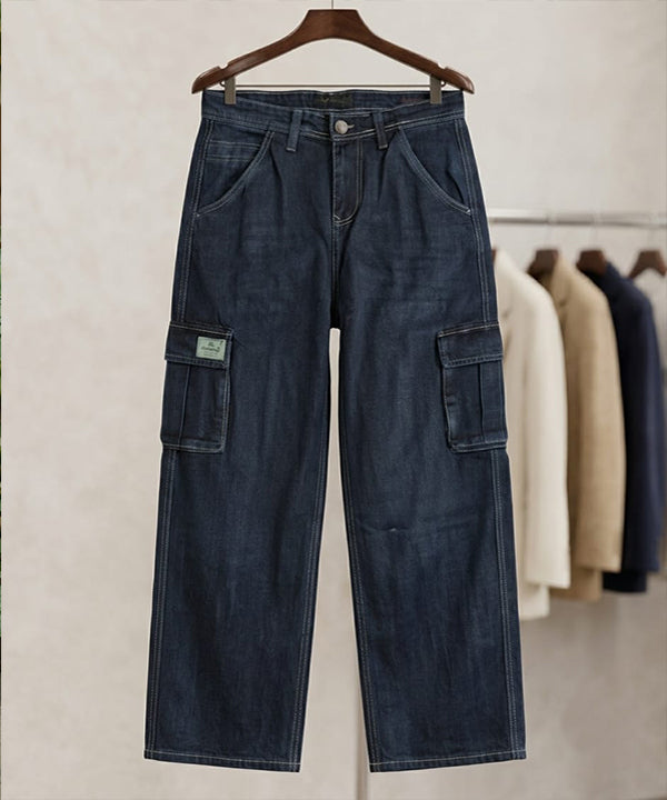 HR Clothing Women's Full Baggy Denim Jeans - JP-2246 – N-Blue