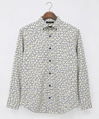Men's Casual Shirt - Shc-1606 Ptinted Yellow (ORG-H)