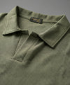 Men's T-Shirt Johnny Collar Green Tsh-5991