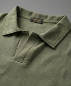 Men's T-Shirt Johnny Collar Green Tsh-5991