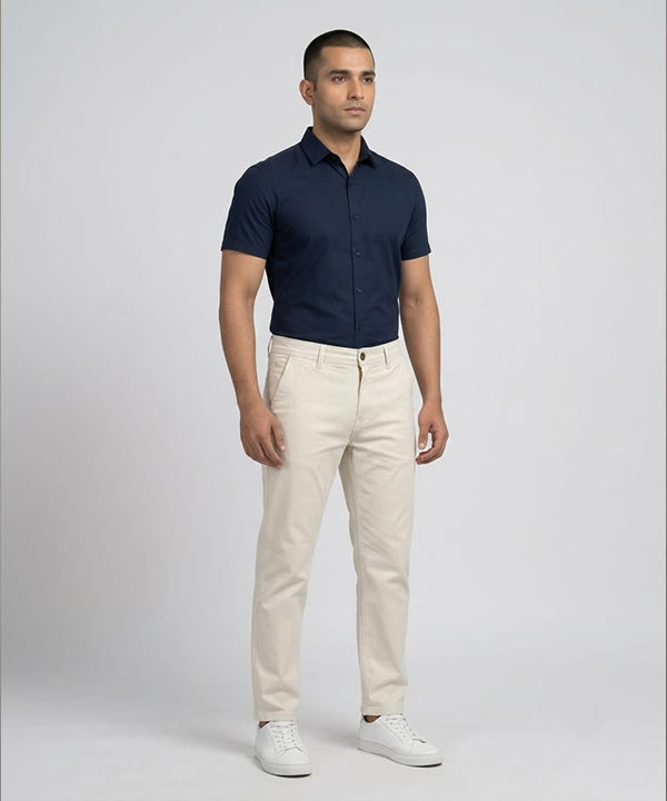 Men's Chino Straight Fit- Off-White CP-0555