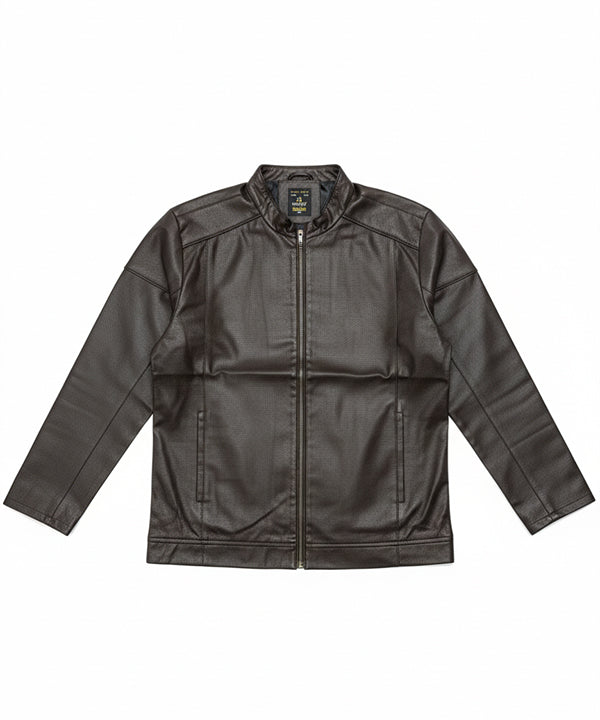 Men's Leather Jacket - Tex D-Brown Jk-0313