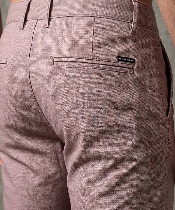 Men’s Summer Cotton Texture Pink Shorts- BR-0105