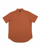 Men's Casual Shirt Half Sleeves - Rust Shc-1927 Strech Fabric (ORG)
