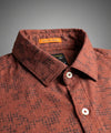 Men's Casual Shirt - Texture Maroon Shc-1972 Strech Fabric (ORG)