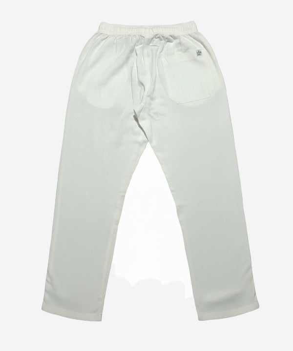 HR Clothing Men's Linen Trousers - White LWR-0537