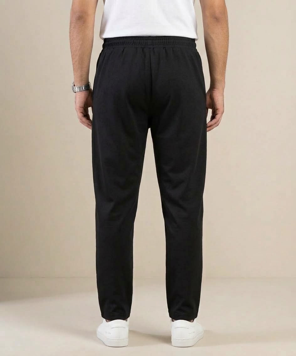 Men’s Inter Lock Smart Baggy Trouser– LWR-0714 Black