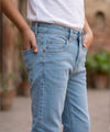 Boys Ice Blue Stretch Denim Jeans- Bjp-0306