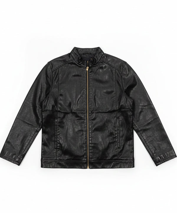 Men's Leather Jacket - Black Jk-0315