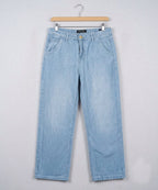 Men's Denim Smart Baggy Jeans - Ice-Blue - JP-2265