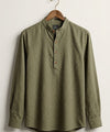 Men's Over Size Casual Shirt - Texture Green Shc-1391 ORG
