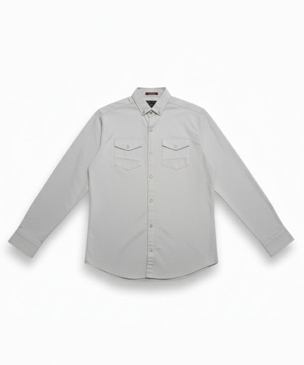 HR Clothing Men's Casual Shirt - Sky Shc-1841 Strech Fabric(ORG)