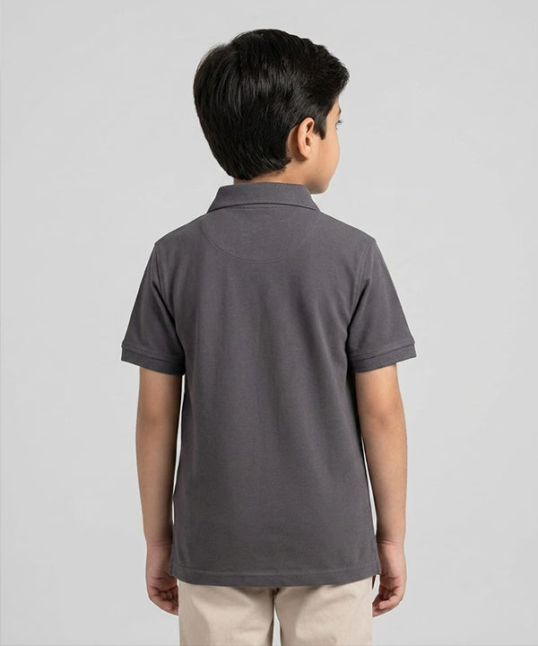HR clothing Kids Half Sleeves Shirt - D-Grey BSH-0116
