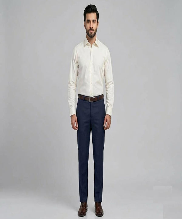 Men's Dress Shirt -Off White Dsh-0253