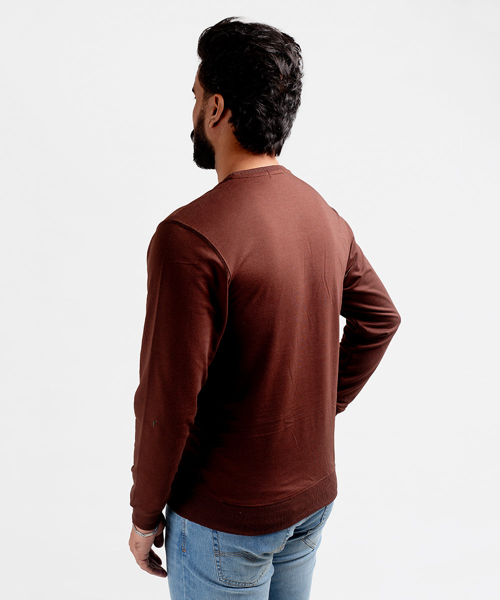 Men's Sweat Shirt - Brown H