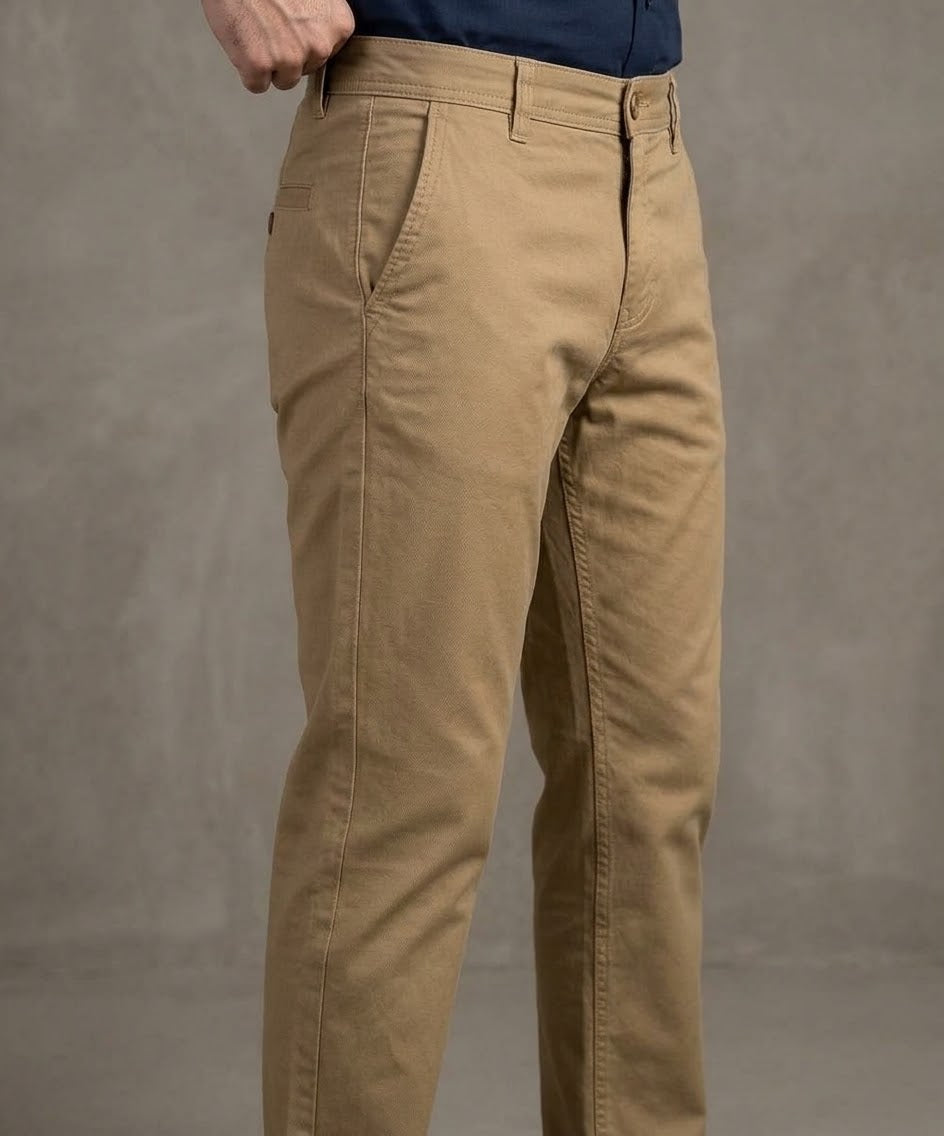 Men's Straight Fit Chino - Camel - CP-0560