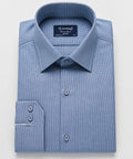 Men's Dress Shirt - Texture Blue Dsh-0295