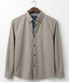 Men's Casual Shirt - L Grey Stripe Shc-1619 ORG