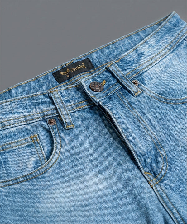 HR Clothing Men's Denim - L Blue JP-2093