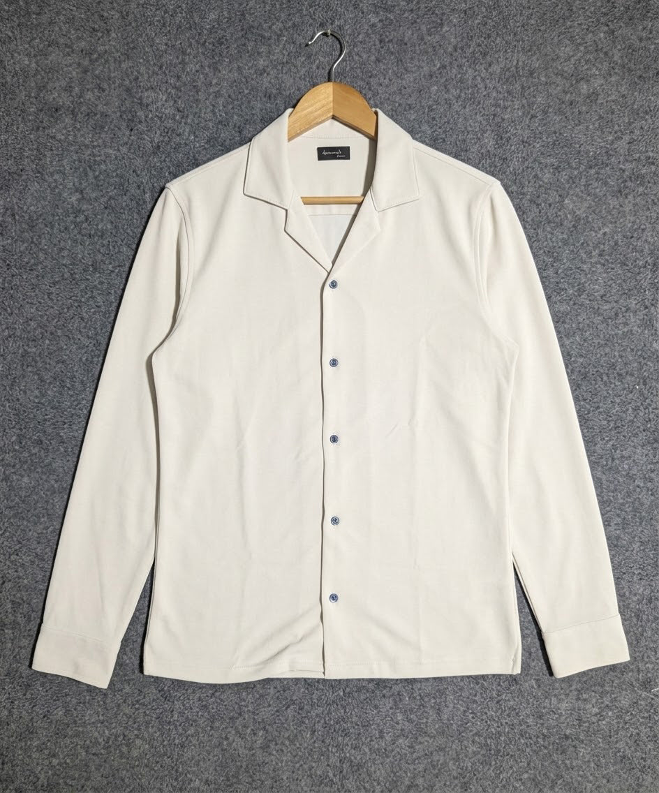 Men's Inter Lock Shirt Full-Sleeves - Fawn Shc-3089 (ORG-H)